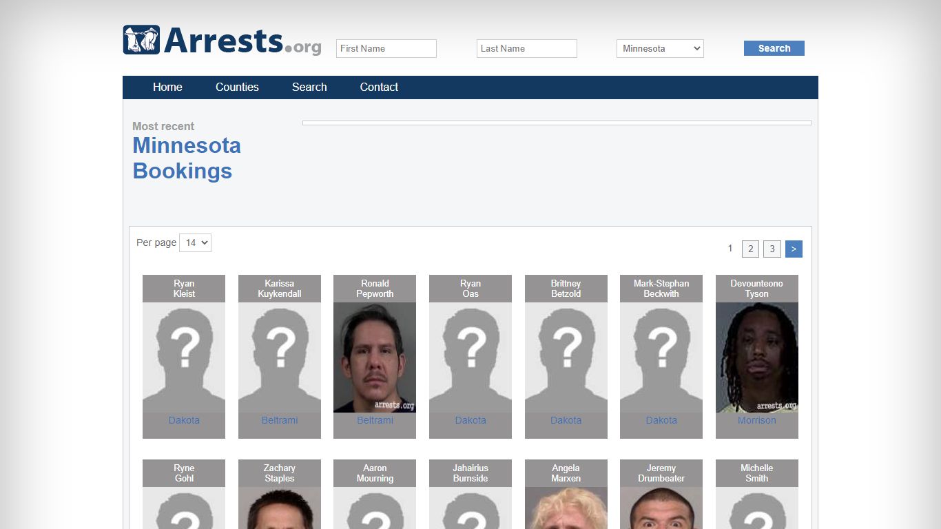 Minnesota Arrests and Inmate Search